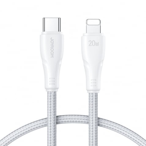 Joyroom S-CL020A11 Braided USB-C to Lightning Cable 20W Λευκό 1.2m