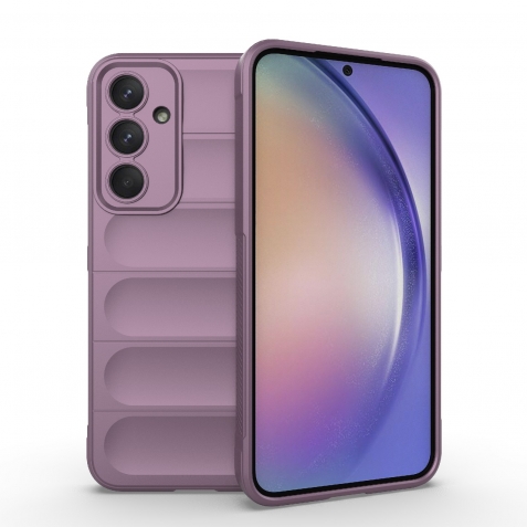 Samsung Galaxy A35 5G Θήκη Σιλικόνης Μωβ Magic Shield TPU + Flannel Phone Case Purple