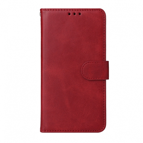 Xiaomi Redmi A3 Θήκη Βιβλίο Κόκκινο Classic Calf Texture Flip Case Red