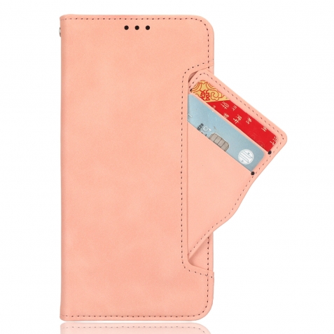 Xiaomi 14 Θήκη Βιβλίο Ροζ Skin Feel Calf Texture Card Slots Phone Case Pink