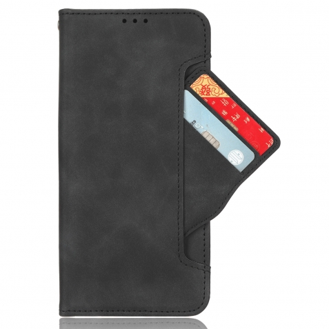 Xiaomi 14 Θήκη Βιβλίο Μαύρο Skin Feel Calf Texture Card Slots Phone Case Black