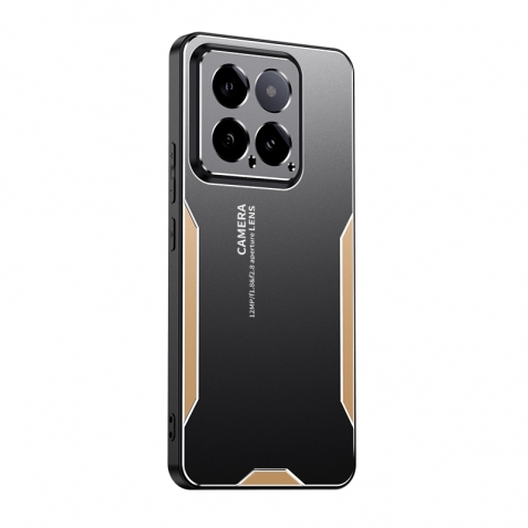 Xiaomi 14 Θήκη Χρυσό Blade Series TPU Hybrid Metal Phone Case Gold