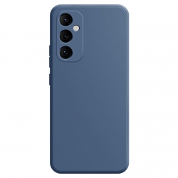 Samsung Galaxy A35 5G Θήκη Σιλικόνης Γκρι Μπλε Imitation Liquid Silicone Phone Case Grey Blue