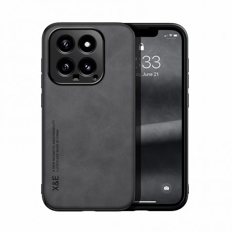 Xiaomi 14 Θήκη Σκο΄ύρο Γκρι Skin Feel Magnetic Back Phone Case Dark Grey