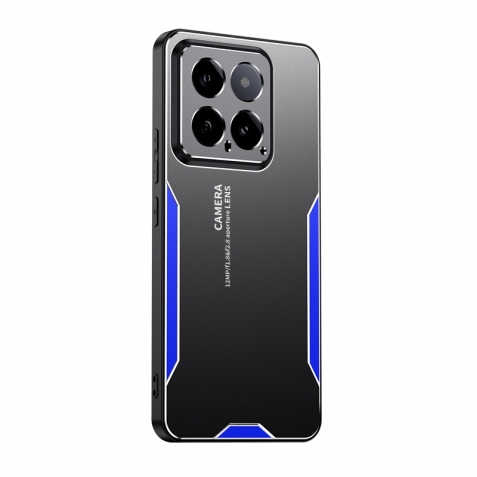 Xiaomi 14 Θήκη Μπλε Blade Series TPU Hybrid Metal Phone Case Blue