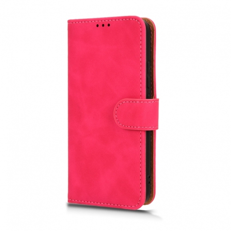 Xiaomi 14 Θήκη Βιβλίο Φούξια Skin Feel Magnetic Flip Phone Case Fuchsia