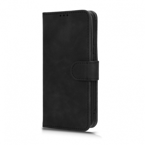 Xiaomi 14 Θήκη Βιβλίο Μαύρο Skin Feel Magnetic Flip Phone Case Black