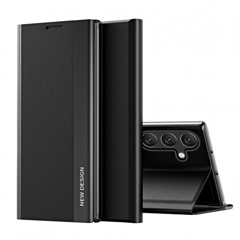 Samsung Galaxy A35 5G Θήκη Βιβλίο Μαύρο Side Electroplated Adsorption Phone Case Black