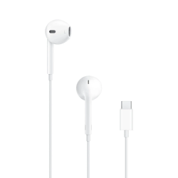 Apple EarPods Earbuds Handsfree με Βύσμα Type-C Λευκό MTJY3ZM/A Retail Box