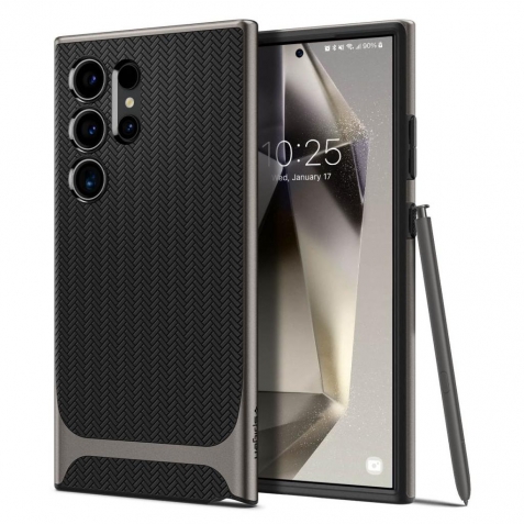 Samsung Galaxy S24 Ultra 5G Θήκη Γκρι Spigen Neo Hybrid™ Back Cover Grey ACS07305