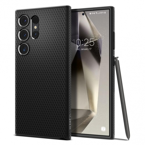 Samsung Galaxy S24 Ultra 5G Θήκη Μαύρη Spigen Liquid Air Back Cover Matte Black ACS07287
