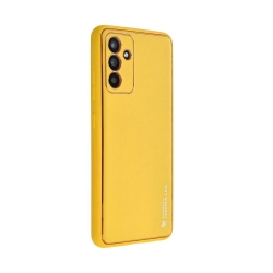 Samsung Galaxy A55 5G Θήκη Δερματίνη Κίτρινη Back Cover Phone Case Yellow