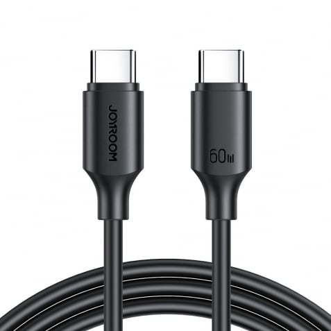 Joyroom cable USB-C - USB-C 480Mb / s 60W 1m Black (S-CC060A9)