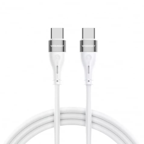 Wozinsky USB 2.0 Cable USB-C male - USB-C 65W Λευκό 2m (WSTCC2)