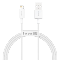 Baseus Superior Series USB to Lightning Cable Λευκό 1m Fast Charging Data Cable 2,4A (CALYS-A02)