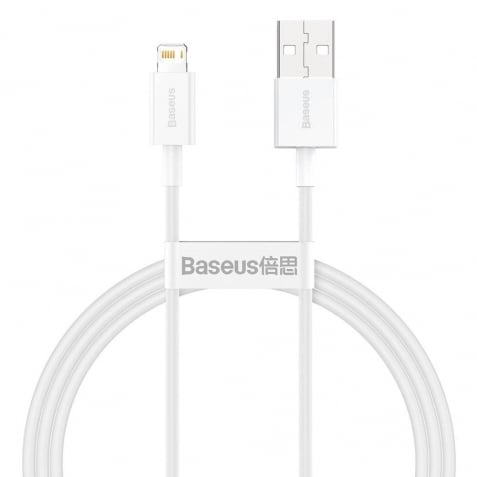 Baseus Superior Series USB to Lightning Cable Λευκό 2m Fast Charging Data Cable 2,4A (CALYS-C02)