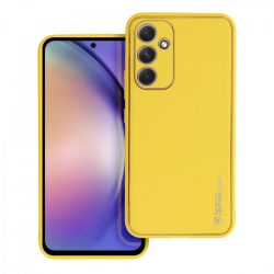 Samsung Galaxy A55 5G Θήκη Δερματίνη Κίτρινη Back Cover Phone Case Yellow