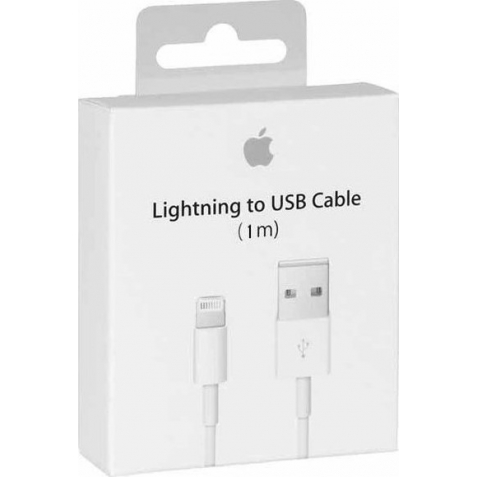 Apple Original USB-A to Lightning Cable Λευκό 1m (MXLY2ZM/A)