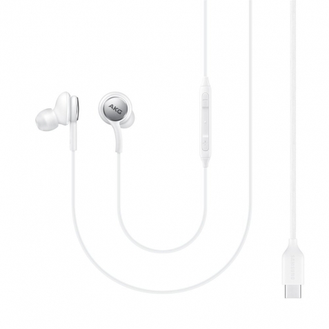 Samsung EO-IC100 In-ear Handsfree με Βύσμα USB-C Λευκό EO-IC100BWEGEU σε Original Retail συσκευασία